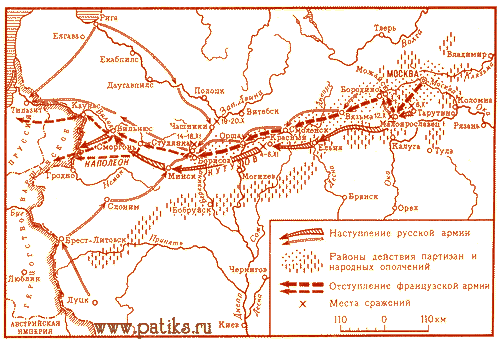 Изгнание наполеоновской армии из России - www.patiks.ru